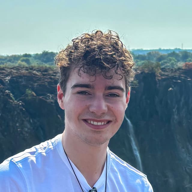 Photo of Alfie Rayner, taken at Victoria Falls, Zimbabwe.